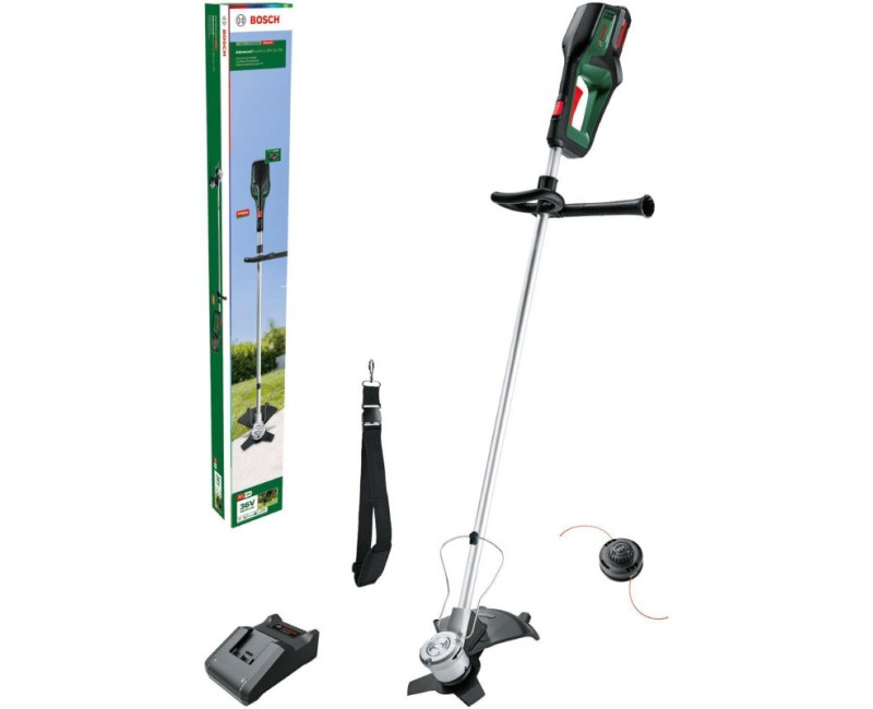 Trimmeris Bosch 36 V krūmgriezis, pļaušanas platums 33 cm, 1 x 2,0 Ah akumulators, lādētājs 06008C1K03