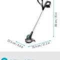 Trimmeris Gardena 18 V SmallCut 23/18 V, pļaušanas platums 23 cm, 1 x litija jonu akumulators 2,0 Ah, lādētājs 14702-20