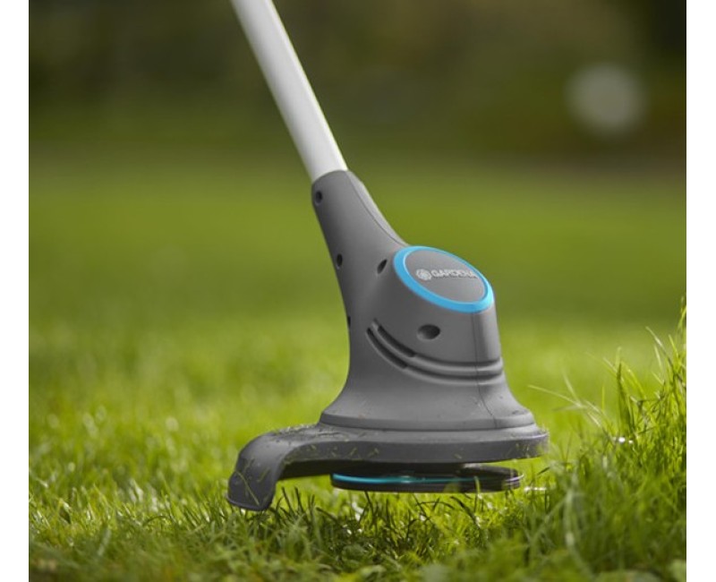 Trimmeris Gardena 18 V SmallCut 23/18 V, pļaušanas platums 23 cm, 1 x litija jonu akumulators 2,0 Ah, lādētājs 14702-20