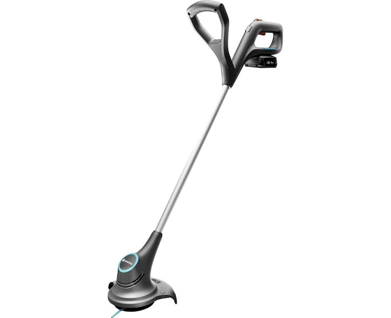 Trimmeris Gardena 18 V SmallCut 23/18 V, pļaušanas platums 23 cm, 1 x litija jonu akumulators 2,0 Ah, lādētājs 14702-20