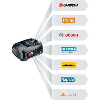 Аккумуляторный триммер Gardena ComfortCut Li-18/23 18 В, ширина скашивания 23 см, 1 аккумулятор 2,5 Ач, зарядное устройство 14701-20