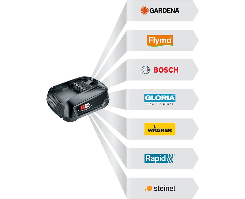 Аккумуляторный триммер Gardena ComfortCut Li-18/23 18 В, ширина скашивания 23 см, 1 аккумулятор 2,5 Ач, зарядное устройство 14701-20