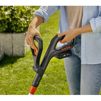 Аккумуляторный триммер Gardena EasyCut 23/18V P4A 18 В, ширина скашивания 23 см, 2 аккумулятора по 2,0 Ач, зарядное устройство 14700-20