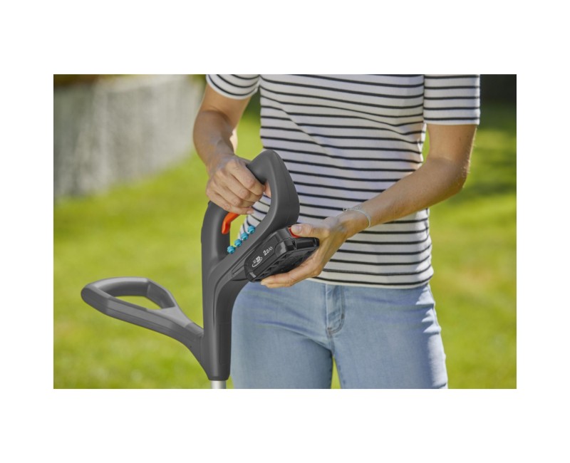 Trimmeris Gardena 18 V akumulatora SmallCut 23/18 V, 23 cm pļaušanas platums, bez akumulatora un lādētāja 14702-55