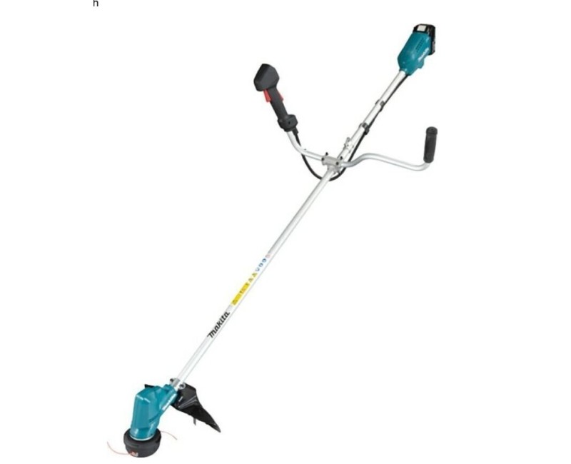 Trimmeris Makita 18 V akumulatora krūmgriezis, 30 cm pļaušanas platums, 2x LXT 5.0 Ah akumulatori, lādētājs DUR190URT3