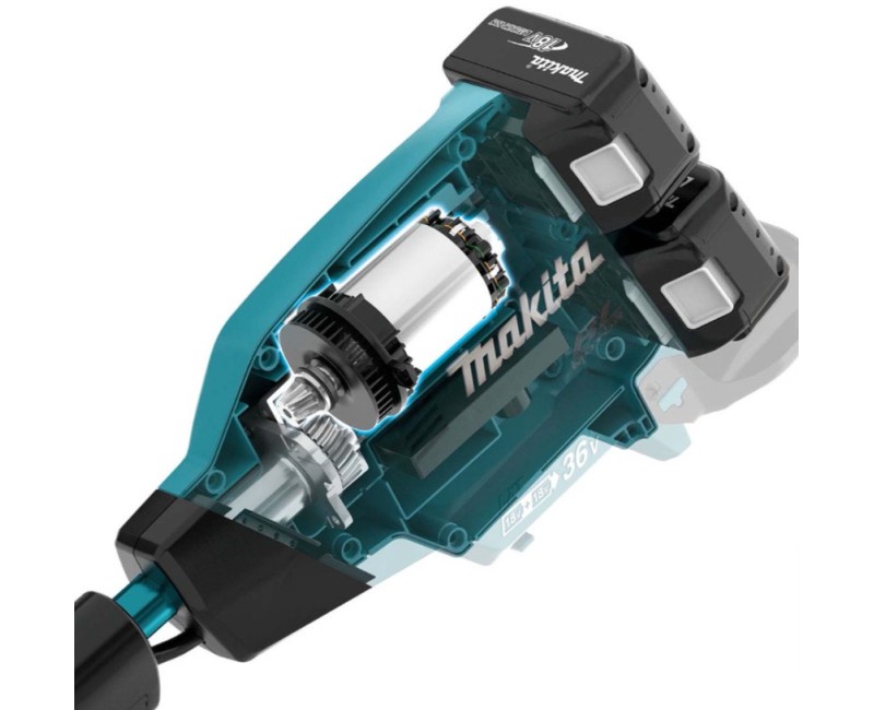 Trimmeris Makita 18 V akumulatora krūmgriezis, 43 cm pļaušanas platums, bez akumulatora un lādētāja DUR369LZ