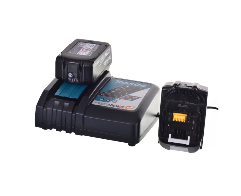 Trimmeris Makita 18 V akumulatora trimmeris, 2 x litija jonu LXT 3,0 Ah akumulatori, lādētājs DUR189RFE