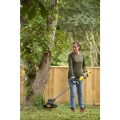 Trimmeris Stanley 18 V akumulatora ar auklu, 33 cm pļaušanas platums, 1 x 4,0 Ah litija jonu akumulators, lādētājs SFMSTB930M-QW