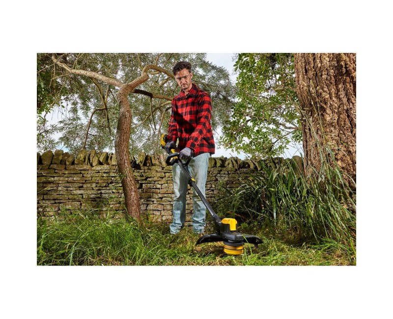 Trimmeris Stanley 18 V akumulatora ar auklu, 33 cm pļaušanas platums, bez akumulatora un lādētāja SFMCSTB933B-XJ
