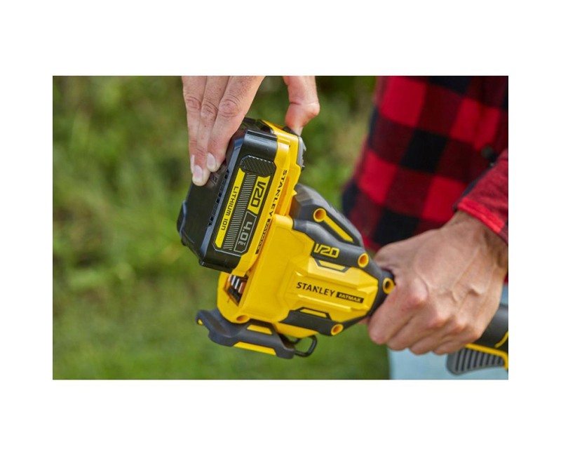 Trimmeris Stanley 18 V akumulatora ar auklu, 33 cm pļaušanas platums, bez akumulatora un lādētāja SFMCSTB933B-XJ