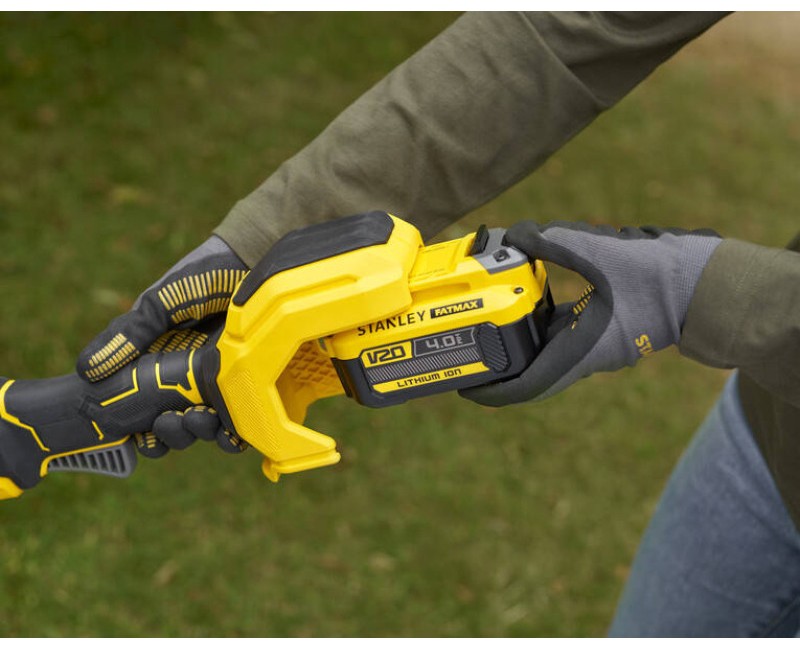 Trimmeris Stanley 18 V akumulatora sr auklu, 33 cm pļaušanas platums, bez akumulatora un lādētāja SFMSTB930B-XJ
