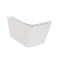 Комплект Kielle Genesis рама с унитазом Klielle Arkas I Rimless+, крышкой SoftClose и кнопкой Gemini New II хром 30528SS74
