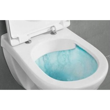 Tualetes poda komplekts TECEbase rāmis ar Villeroy & Boch O.novo Rimless podu, SoftClose vāku un TECEnow Hromētu pogu