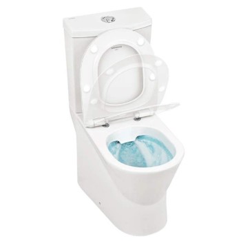 Tualetas Sanindusa URB.Y 65 Rimfree su SoftClose EasyClipp dangčiu, Baltas 140913004