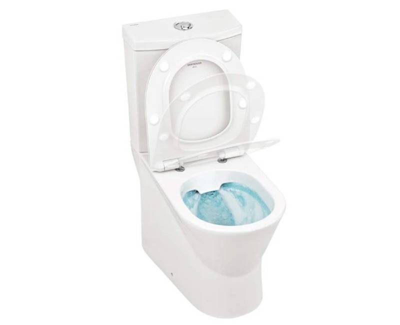 Tualetas Sanindusa URB.Y 65 Rimfree su SoftClose EasyClipp dangčiu, Baltas 140913004