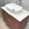 Vannas istabas skapītis Kame Big 100cm 2 atvilknes, zem virsmas Antique red BUC/10-3DR/40-BIG