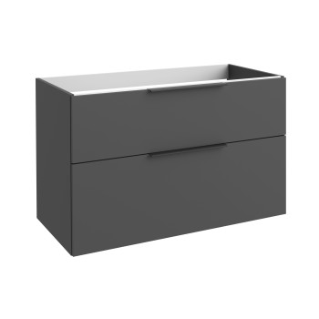 Vannas istabas skapītis Kame Big 100cm 2 atvilknes, bez izlietnes, Graphite BU/10-3DR/D27-BIG
