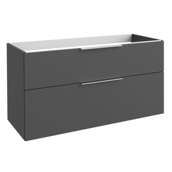 Vannas istabas skapītis Kame Big 120cm 2 atvilknes, bez izlietnes, Graphite BU/12-3DR/D27-BIG