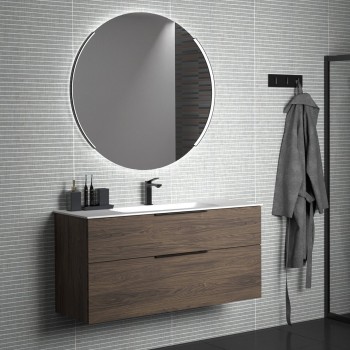 Vannas istabas skapītis Kame Big 120cm 2 atvilknes, bez izlietnes, Tobacco oak BU/12-3DR/19-BIG