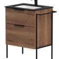 Vannas istabas skapītis Kame Big 60cm 2 atvilknes, zem virsmas, Tobacco oak BUC/6-3DR/19-BIG