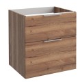 Vannas istabas skapītis Kame Big 60cm 2 atvilknes, zem virsmas, Tobacco oak BUC/6-3DR/19-BIG