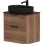 Vannas istabas skapītis Kame Big 60cm 2 atvilknes, Zem virsmas, Bez izlietnes, Tobacco oak BUC/6-3DR/19-BIG