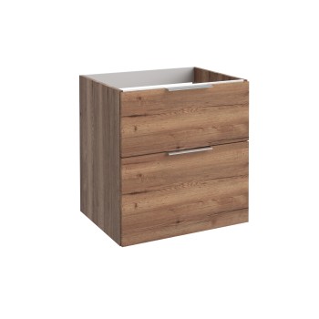 Vannas istabas skapītis Kame Big 60cm 2 atvilknes, bez izlietnes, Tobacco oak BU/6-3DR/19-BIG