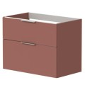 Vannas istabas skapītis Kame Big 80cm 2 atvilknes, zem virsmas, Antique red BUC/8-3DR/40-BIG