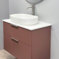 Vannas istabas skapītis Kame Big 80cm 2 atvilknes, zem virsmas, Antique red BUC/8-3DR/40-BIG