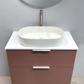 Vannas istabas skapītis Kame Big 80cm 2 atvilknes, zem virsmas, Antique red BUC/8-3DR/40-BIG