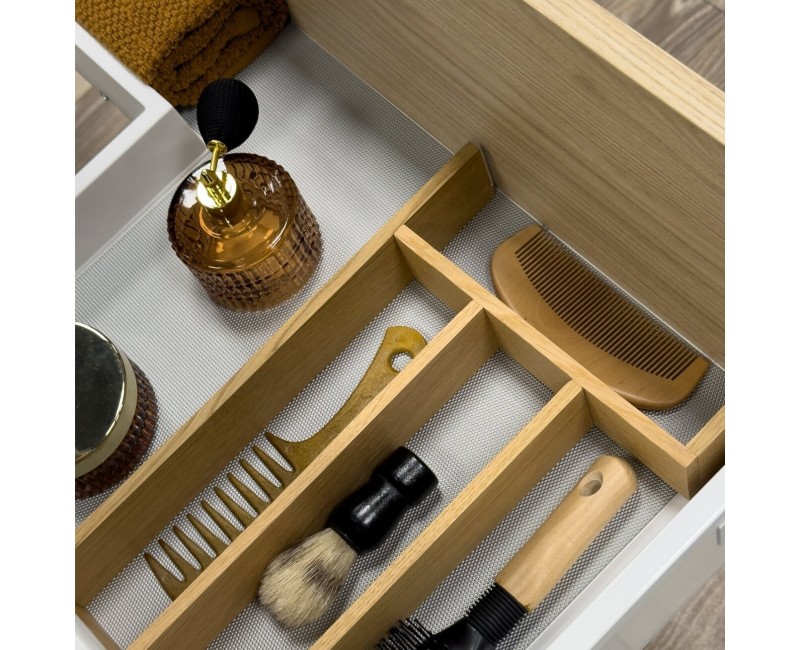 Vannas istabas skapītis Kame Gama 100cm 2 atvilknes (push to open), Zem virsmas, Bez izlietnes, Copper oak BUC/10-3DR/48-PO