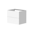 Vannas istabas skapītis Kame Gama 60cm 2 atvilknes (push to open), zem virsmas Balts Matēts BUC/6-3DR/D2-PO