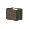 Vannas istabas skapītis Kame Gama 60cm 2 atvilknes (push to open), bez izlietnes Brūns Ozols BU/6-3DR/20-PO