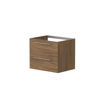 Vannas istabas skapītis Kame Gama 60cm 2 atvilknes (push to open), bez izlietnes, Copper oak BU/6-3DR/48-PO