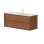Vannas istabas skapītis Kame Home 120cm 2 atvilknes, Zem virsmas, Bez izlietnes, Copper oak BUC/12-3DR/N11-HM
