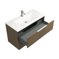 Vannas istabas skapītis Kame Liris 80cm 2 atvilknes, zem virsmas Copper oak BUC/8-3DR-V8/48-LIR