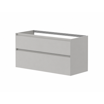 Vannas istabas skapītis Kame Loft 120cm 2 atvilknes, Bez izlietnes, Pearl Grey BU/12-3DR/D37-LFT