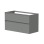 Vannas istabas skapītis Kame Loft 120cm 2 atvilknes, dubultais Pearl Grey BUD/12-3DR/D37-LFT