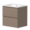 Vannas istabas skapītis Raguvos Baldai Cosmos 51cm, ar izlietni, Cocoa Brown