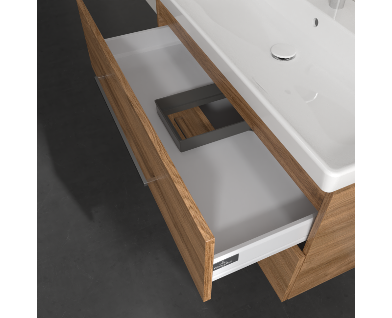 Vannas istabas skapītis Villeroy & Boch Avento 98x51x45cm, 2 atvilktnes, (bez izlietnes) Kansas Ozols A89200RH