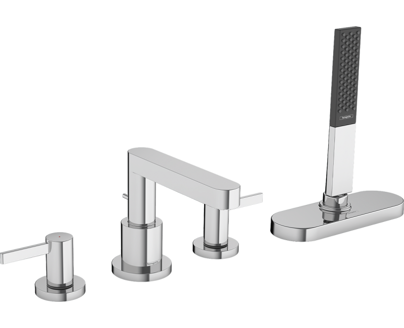 Vonios maišytuvas Hansgrohe Finoris ant vonios krašto, sBox, chromas 76444000