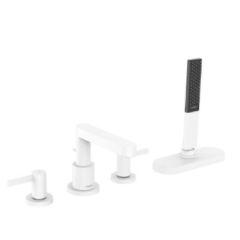 Hansgrohe Finoris vonios maišytuvas ant vonios krašto, sBox, matinė balta 76444700