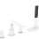 Vannas maisītājs Hansgrohe Finoris uz vannas malas, sBox, matēti balts 76444700