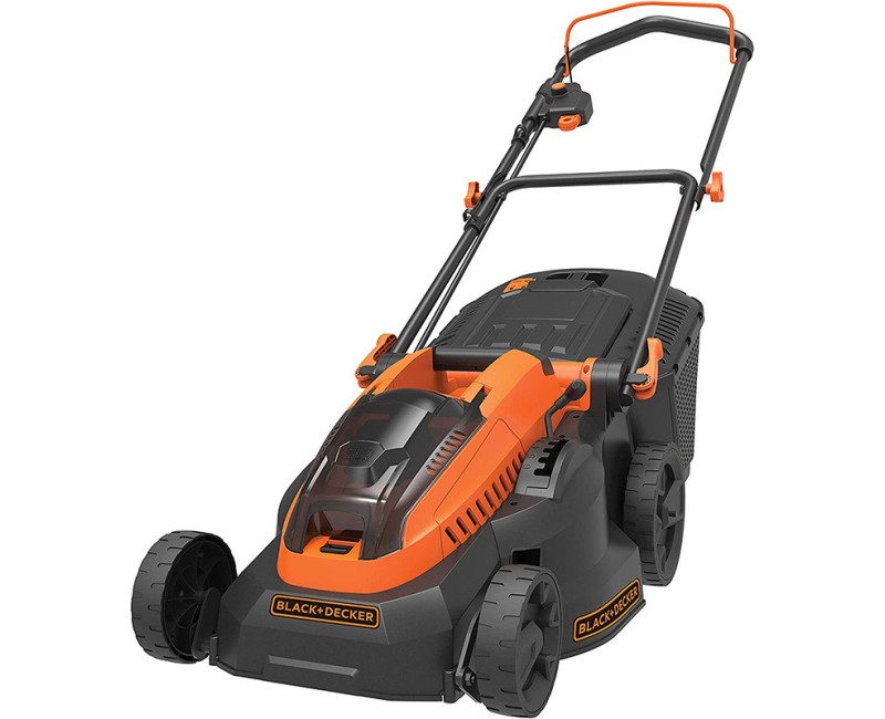 Zāles pļāvējs BLACK+DECKER - 36 V akumulatora, pļaušanas platums 38 cm, 2 x 2,5 Ah litija jonu akumulatori, lādētājs CLM3825L2-QW