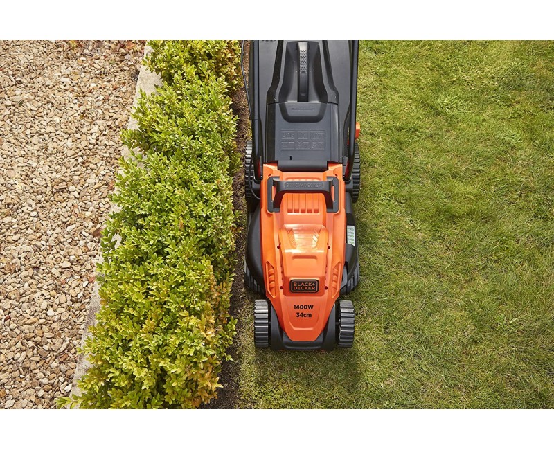 Zāles pļāvējs BLACK+DECKER Elektriskais 1400 W, pļaušanas platums 34 cm BEMW461BH-QS