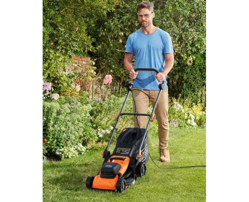 Zāles pļāvējs BLACK+DECKER Elektriskais 1400 W, pļaušanas platums 34 cm BEMWP340-QS
