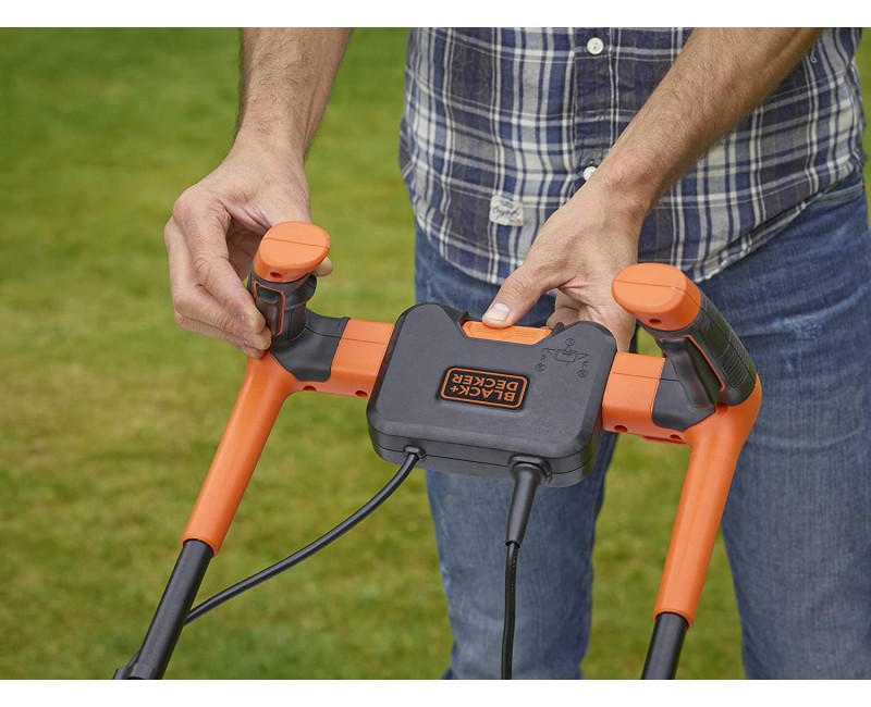 Zāles pļāvējs BLACK+DECKER Elektriskais 1600 W, pļaušanas platums 38 cm BEMW471BH-QS