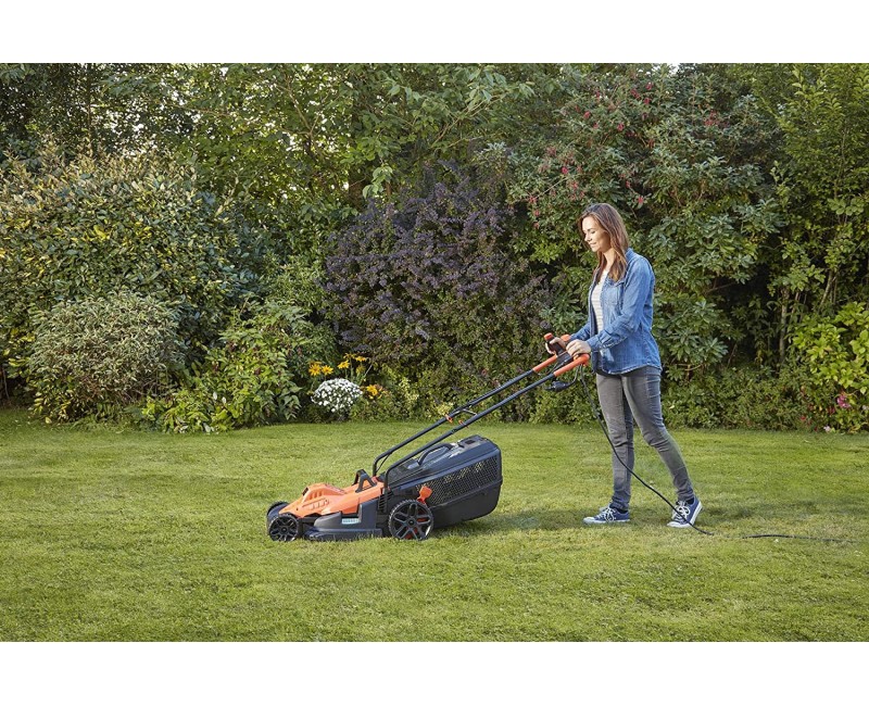 Zāles pļāvējs BLACK+DECKER Elektriskais 1600 W, pļaušanas platums 38 cm BEMW471BH-QS