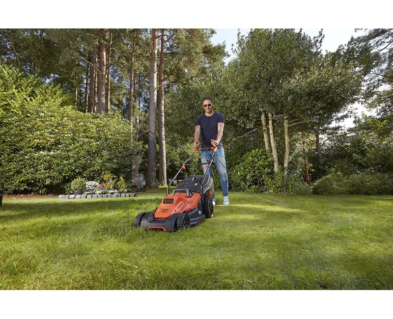 Zāles pļāvējs BLACK+DECKER Elektriskais 1600 W, pļaušanas platums 38 cm BEMW471BH-QS