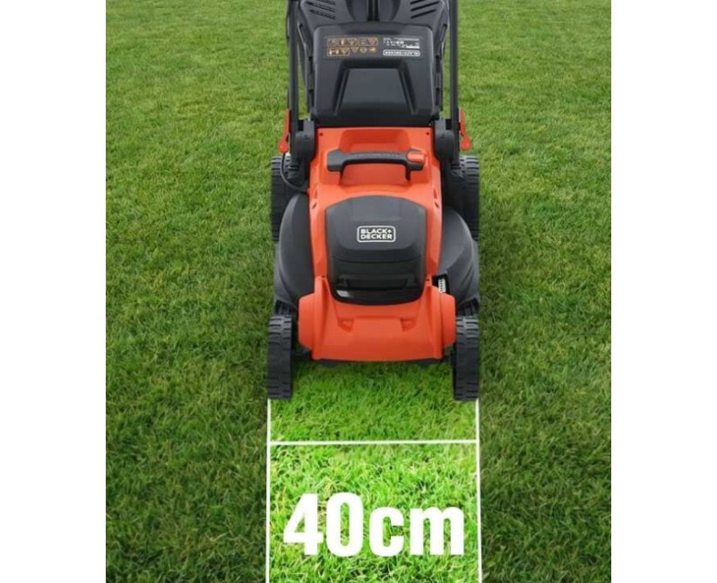 Газонокосилка BLACK+DECKER электрическая 1800 Вт, ширина скашивания 40 см BEMWP400-QS